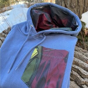 Unemployed Anglers Sockeye Salmon Beer Pocket Hoodie - Handmade - Limited Runs